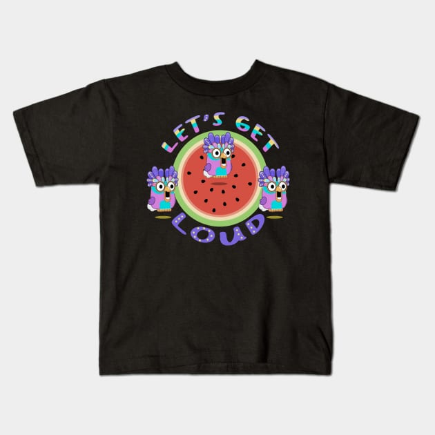 Let's Get Loud Kids T-Shirt by Karl Doodling